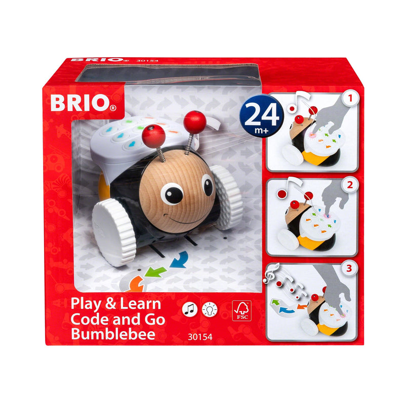 Light Gray BRIO Toddler - Code and Go Bumblebee Kids Educational Games and Toys