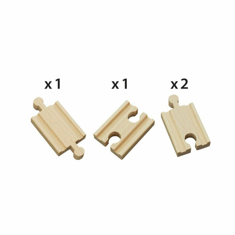 Tan BRIO Tracks - Mini Straight Tracks 4 pieces Kids Educational Games and Toys