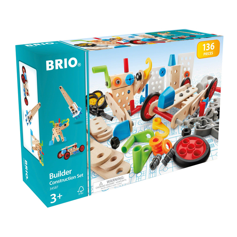 Dark Cyan BRIO Builder - Construction Set, 136 pieces Kids Educational Games and Toys