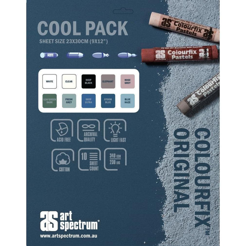 Dark Slate Gray Art Spectrum Colourfix Original 23X30cm 340GSM Cool Pack (10 Sheets) Pads