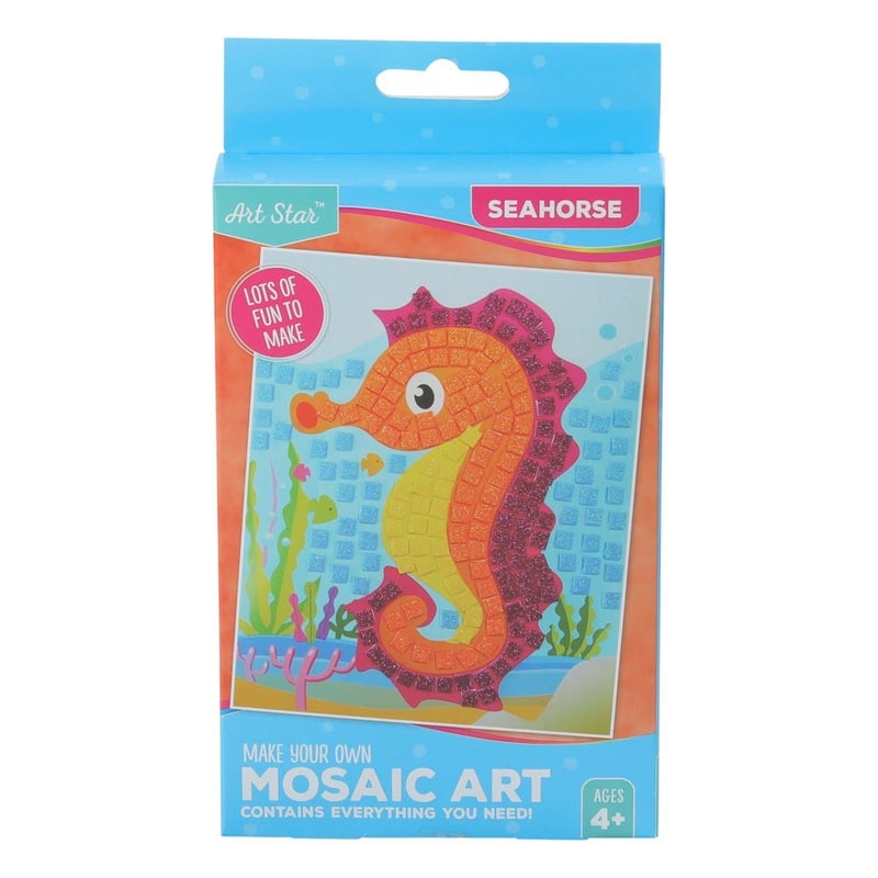 Chocolate Art Star Make Your Own Foam Mosaic Seahorse Kids Craft Kits