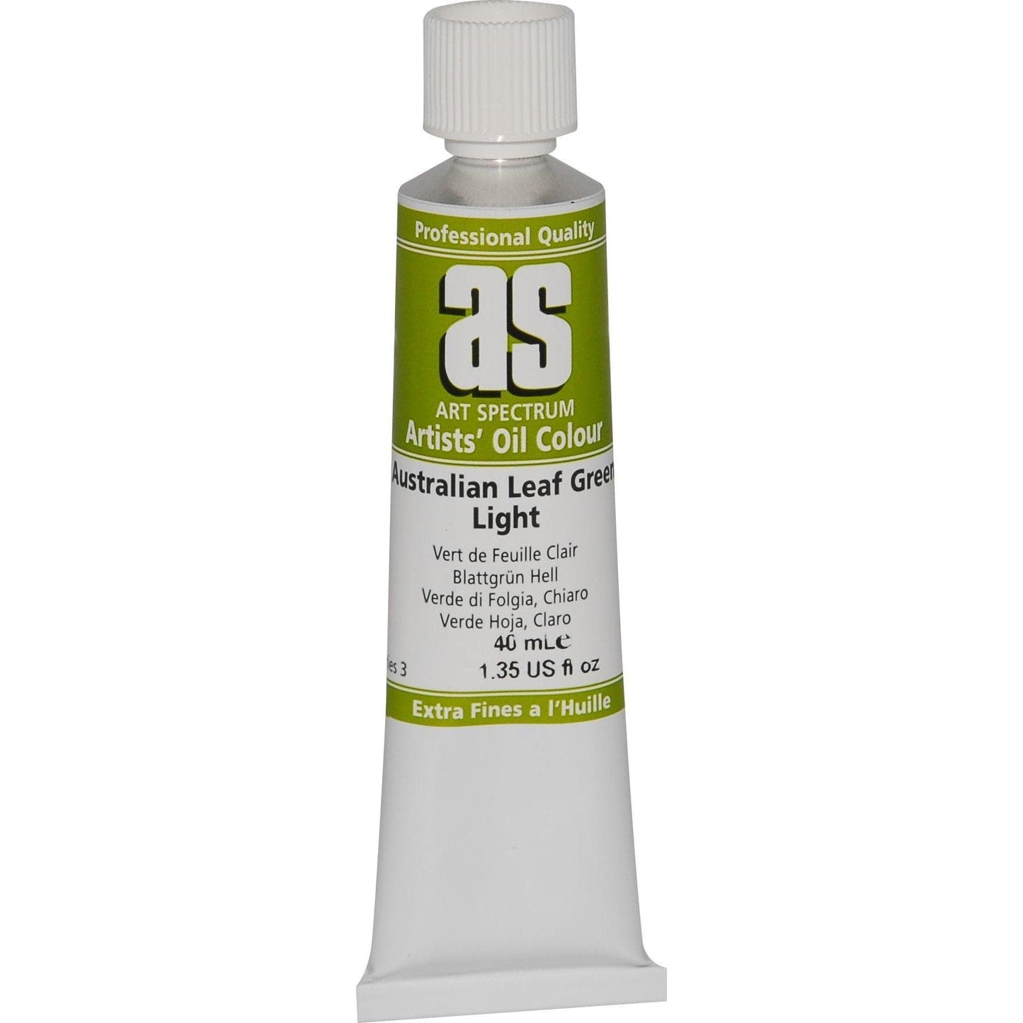 Olive Drab Art Spectrum Oil Paint 40mL Australian Leaf Green Light S3 Oil Paints