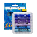 Dark Slate Blue Art Spectrum Standard Pastel Six Pack Blues 'N' Violets Pastels & Charcoal