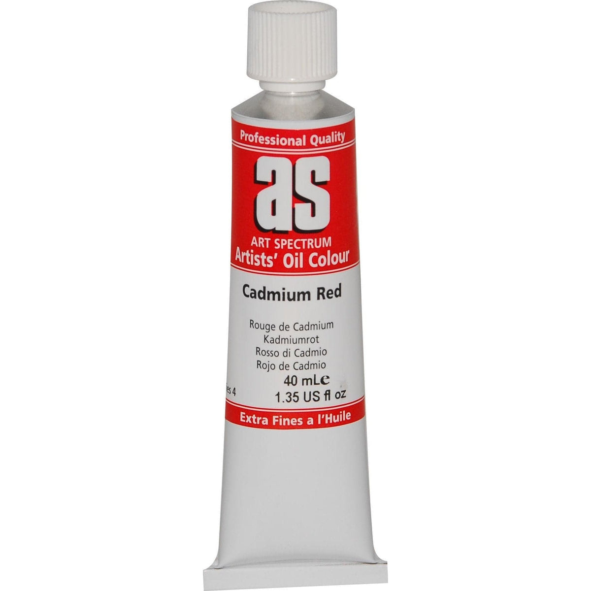 Firebrick Art Spectrum Oil Paint 40mL Cadmium Red  S4 Oil Paints