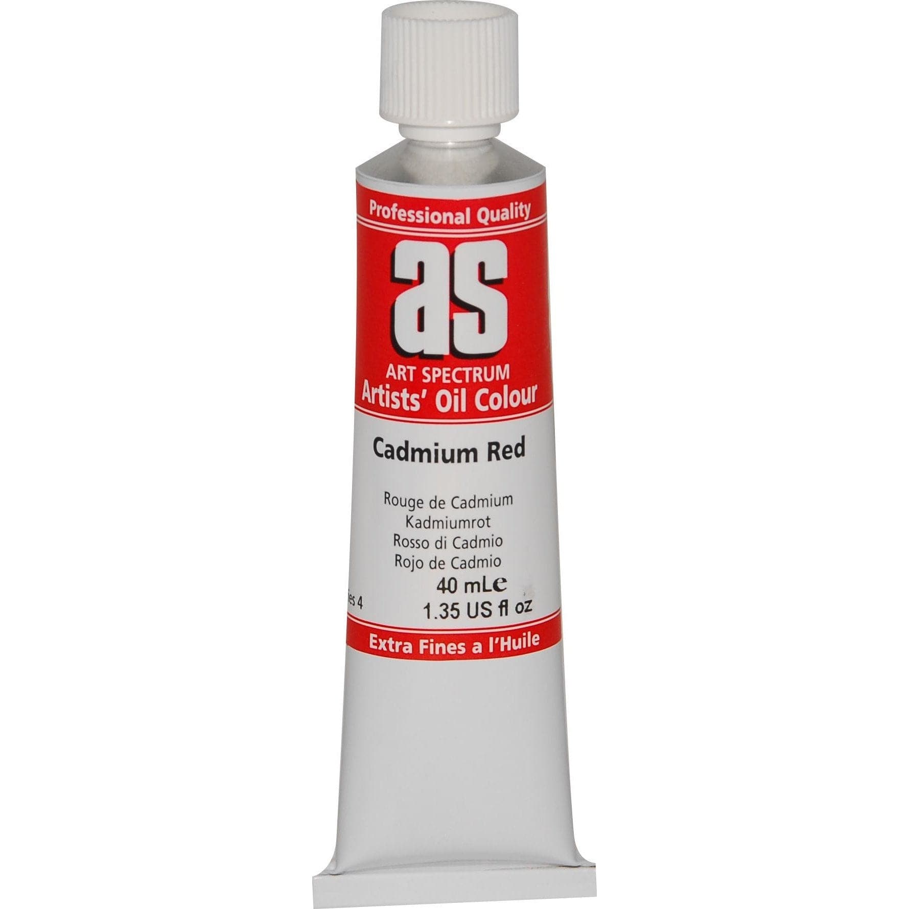 Firebrick Art Spectrum Oil Paint 40mL Cadmium Red  S4 Oil Paints
