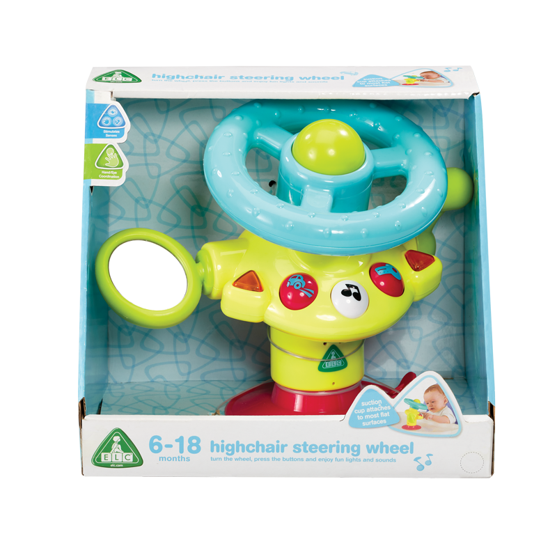 Medium Aquamarine Early Learning Centre - Highchair Steering Wheel Kids Educational Games and Toys