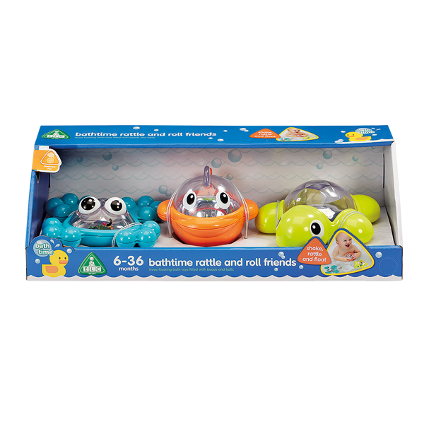 Dark Gray Early Learning Centre - Bath Roll Friends Kids Educational Games and Toys