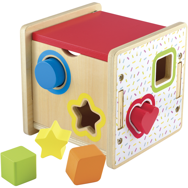 Tan Early Learning Centre - Wooden Shape Sorter Kids Educational Games and Toys