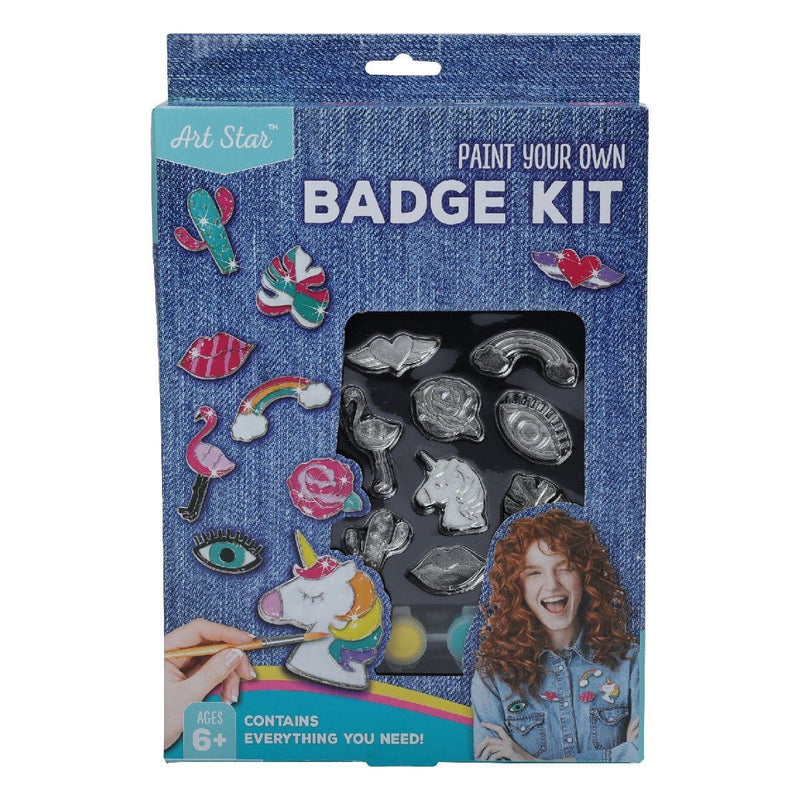 Slate Gray Art Star Decorate Your Own Badge Kit Kids Craft Kits