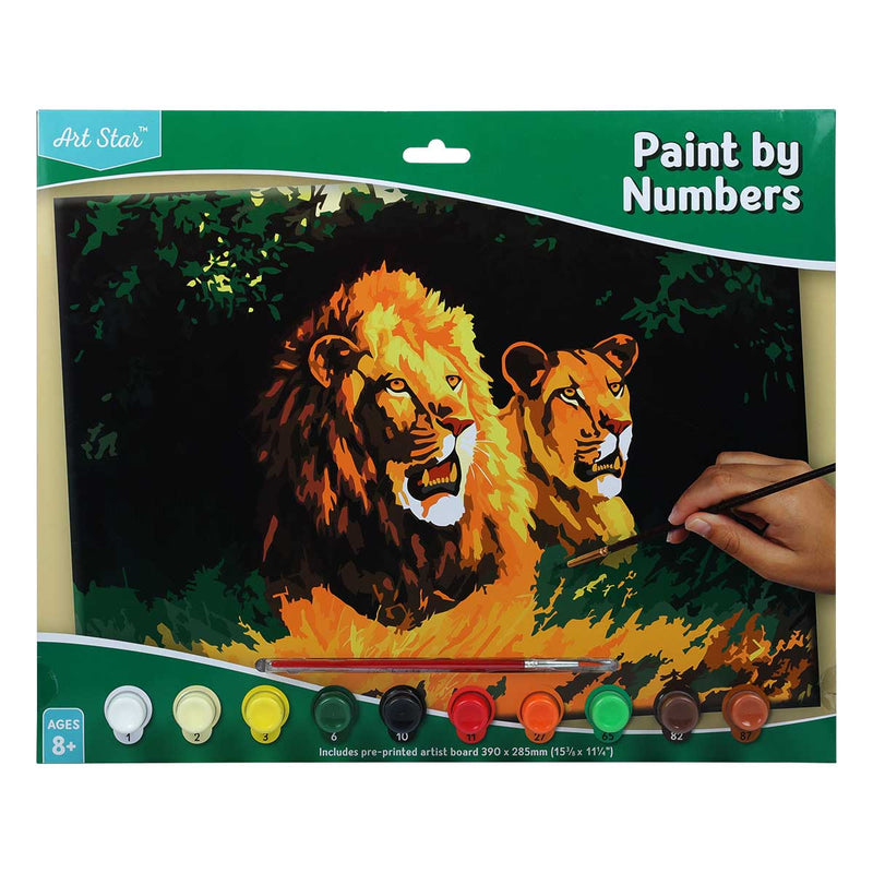 Goldenrod Art Star Paint By Numbers Lions Large Kids Craft Kits