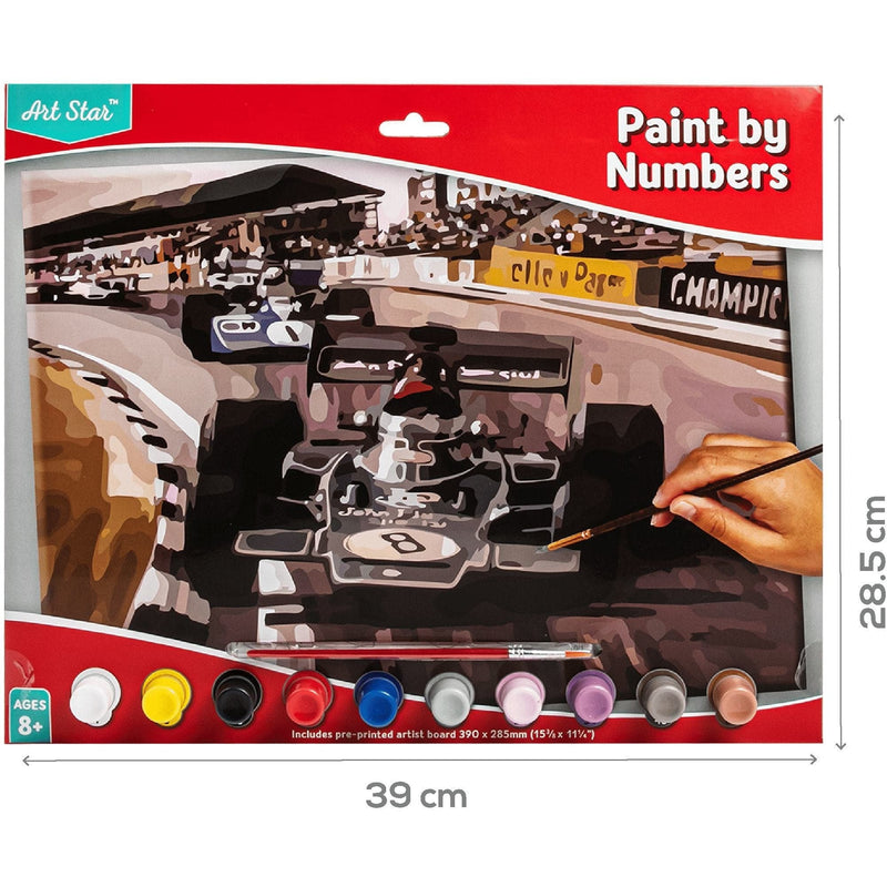 Red Artstar Paint By Number Large- Formula One Kids Kits