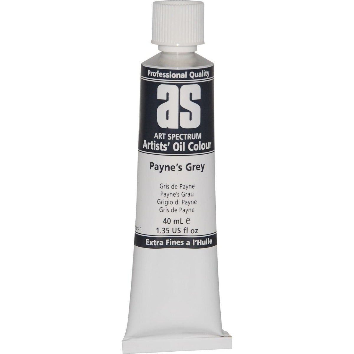 Gray Art Spectrum Oil Paint 40mL Paynes Grey  S1 Oil Paints