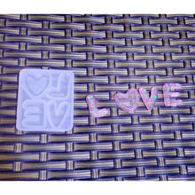 Dim Gray Urban Crafter LOVE Silicone Mould 5.8x5x0.8cm Resin Moulds