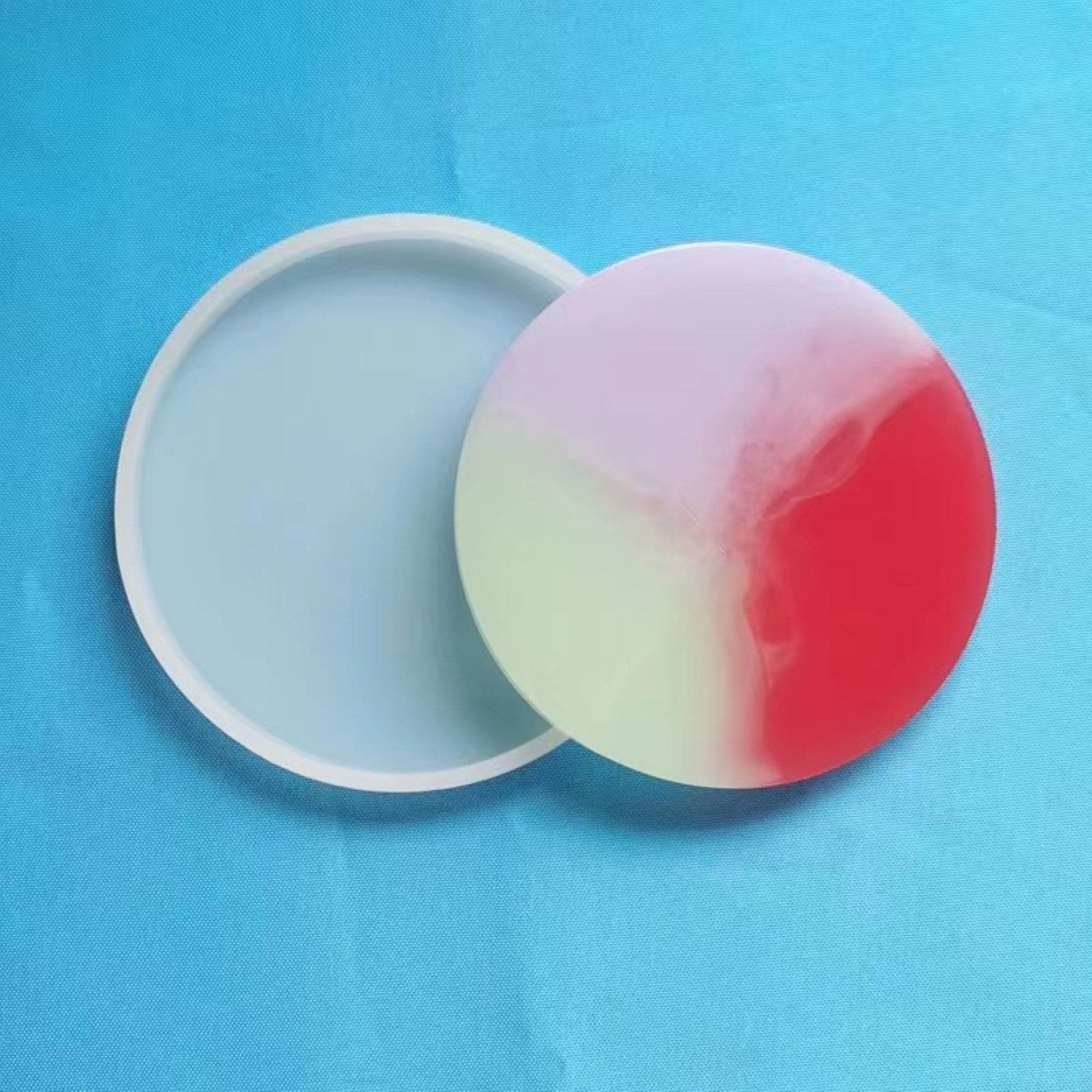 Medium Turquoise Urban Craft Silicone Mould Dish 8.1x8.1x1.6cm Resin Moulds