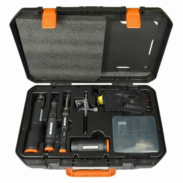 Dark Slate Gray MakerX 20V 4 Piece Combo Kit in Carry Case Power Tools for Craft