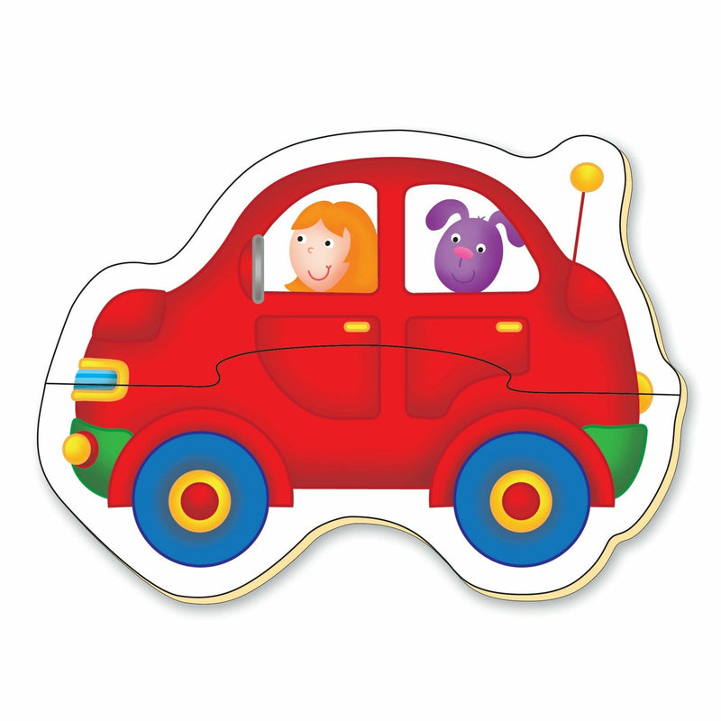 Firebrick Galt - Baby Puzzles - Transport - 2 pieces Puzzles