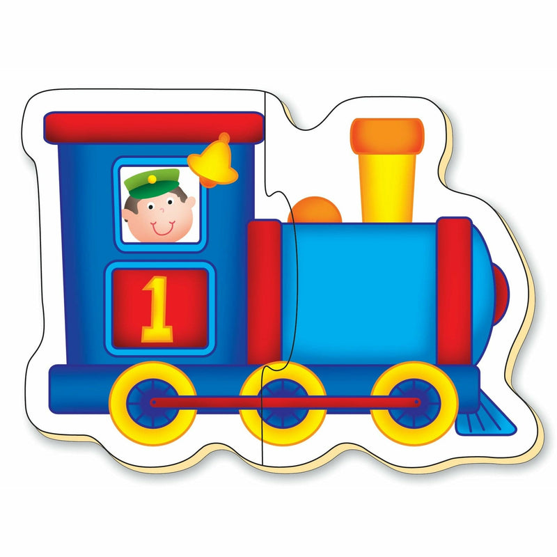 Dark Cyan Galt - Baby Puzzles - Transport - 2 pieces Puzzles