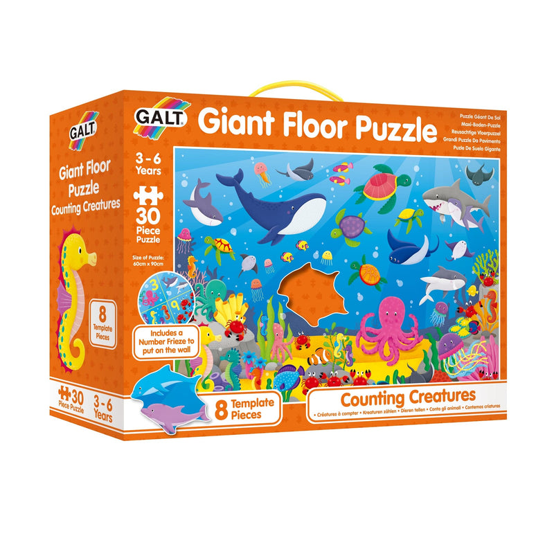 Chocolate Galt - Counting Creatures Giant Floor Puzzle Puzzles