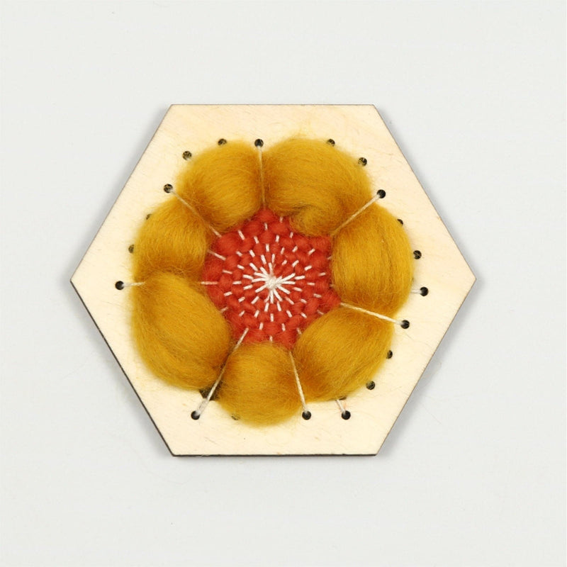 Dark Goldenrod Honeycomb Weaving Loom Kit - Nomad Weaving Looms