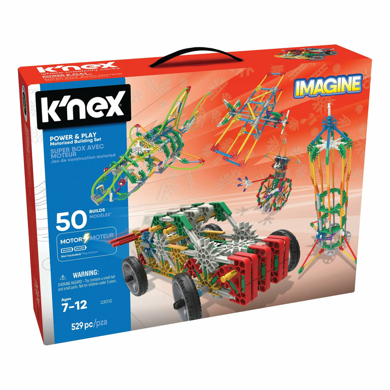 Dark Salmon K'NEX - Power and Play 50 Model Motorized Building Kids Educational Games and Toys