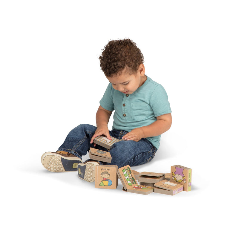Rosy Brown Melissa & Doug - Natural Play - Book Tower - Little Learning Books Kids Educational Games and Toys