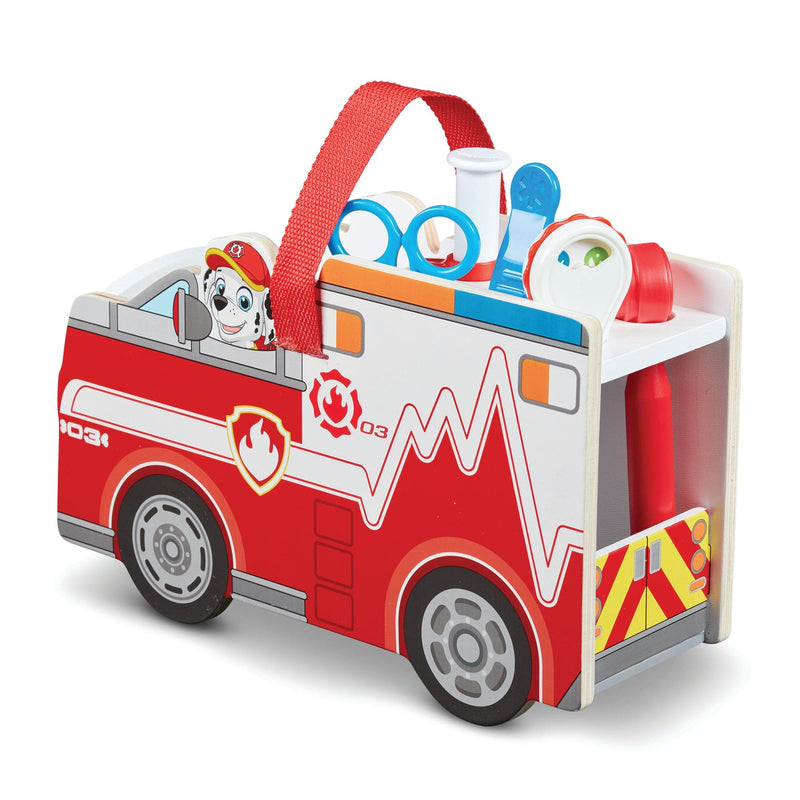 Light Gray Melissa & Doug Paw Patrol - Marshall Wooden Rescue Caddy Kids Educational Games and Toys