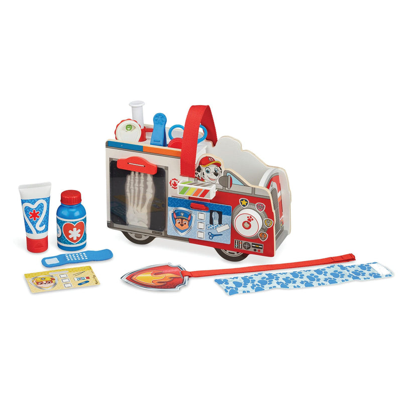 Light Gray Melissa & Doug Paw Patrol - Marshall Wooden Rescue Caddy Kids Educational Games and Toys