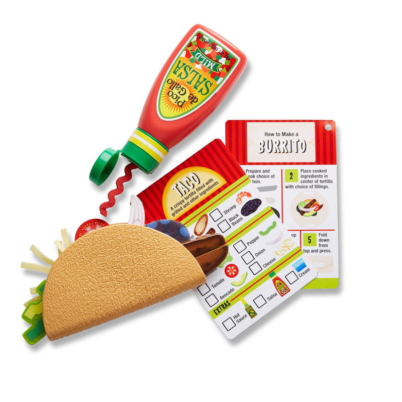 Light Gray Melissa & Doug - Fill and Fold Taco and Tortilla Set Kids Educational Games and Toys