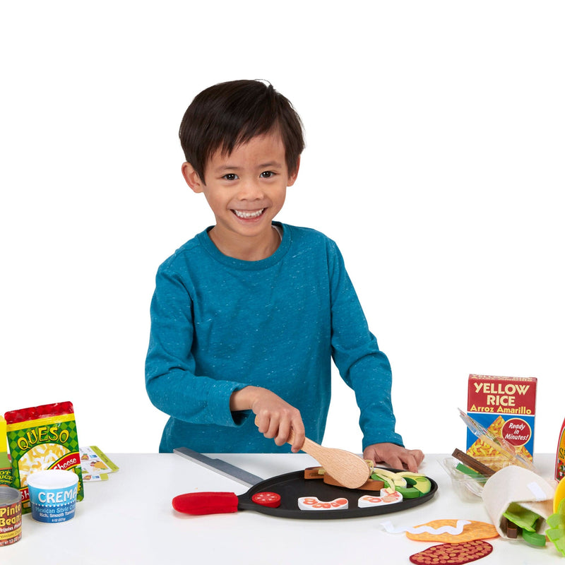 Light Gray Melissa & Doug - Fill and Fold Taco and Tortilla Set Kids Educational Games and Toys