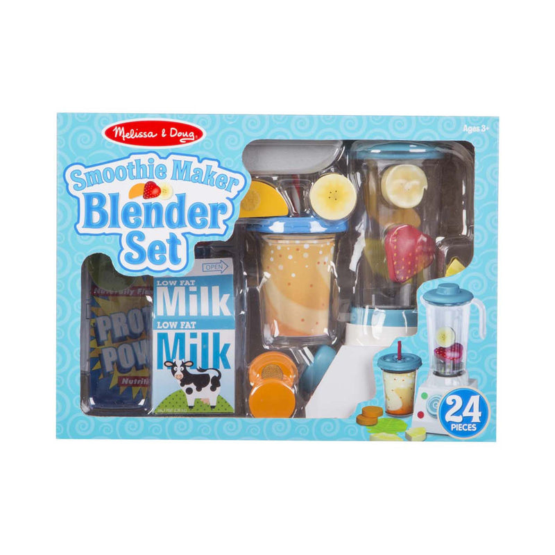 Sky Blue Melissa & Doug - Smoothie Maker Blender Set Kids Educational Games and Toys