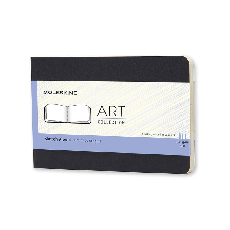 Dark Slate Gray Moleskine Art Cahier Sketchbook -  Plain  -  Pocket - Black Pads