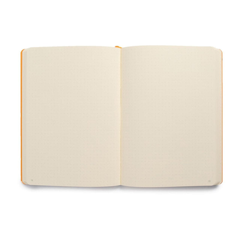 Light Gray Rhodia Goal Book A5  Dot Grid  Soft Cover  Raspberry Pads