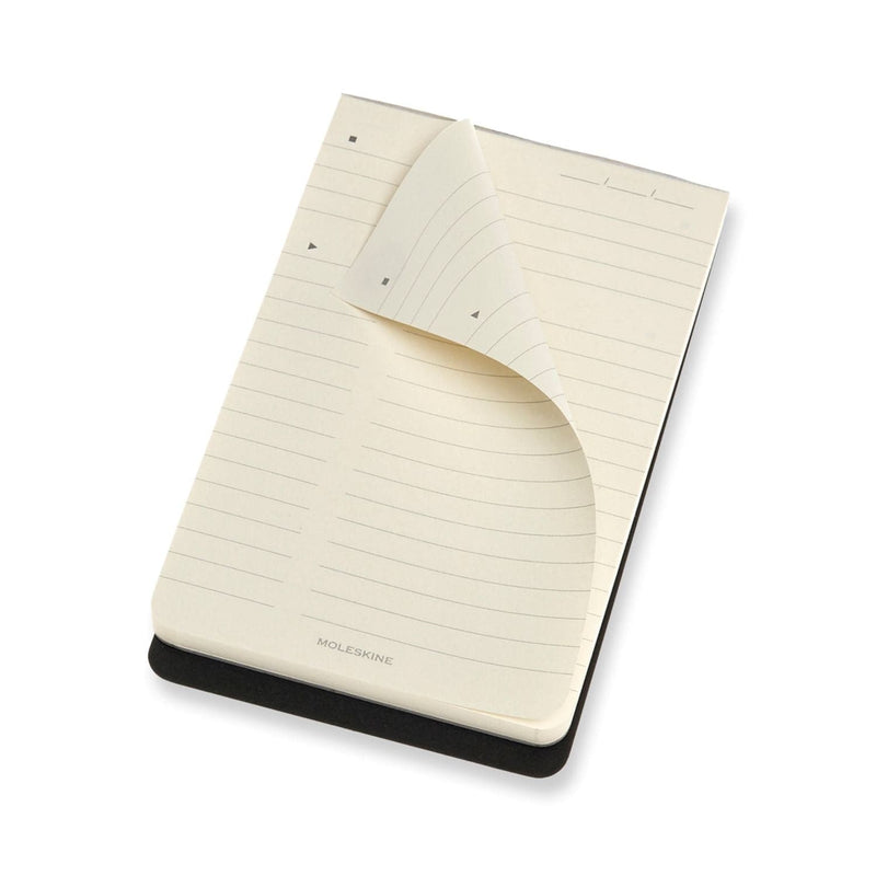 Antique White Moleskine Professional Notepad  Pocket  Black Pads