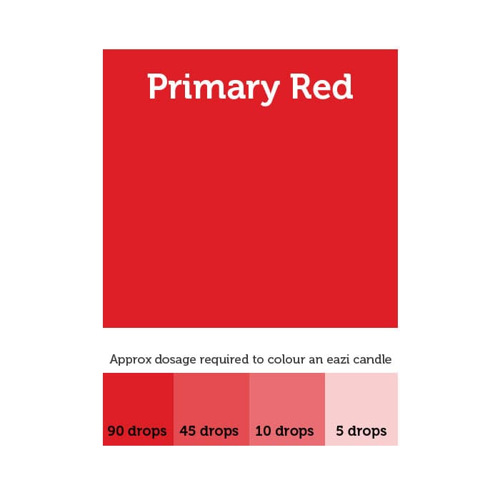 Firebrick Eazicandle Primary Red Liquid Candle Colour 10ml Candle Colour