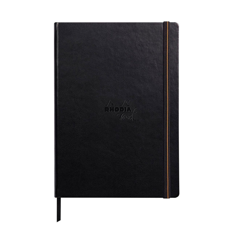 Black Rhodia Touch Carbon Book  Plain  A4 PTRT  Soft Cover   Black Pads