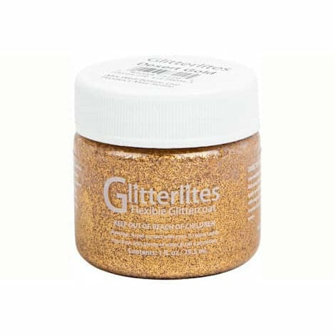 Tan Angelus Glitterlite Acrylic Paint Desert Gold #220 Paint 29Ml Leather Paints