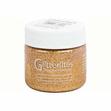 Tan Angelus Glitterlite Acrylic Paint Desert Gold #220 Paint 29Ml Leather Paints