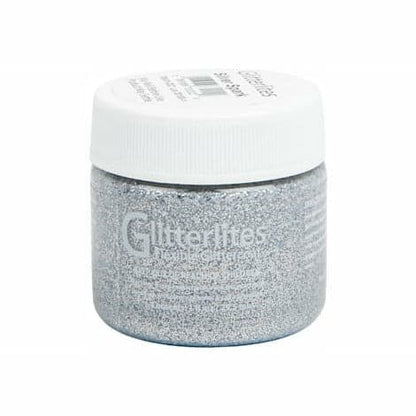 Light Gray Angelus Glitterlite Acrylic Paint Silver Spark #222 Paint 29Ml Leather Paints