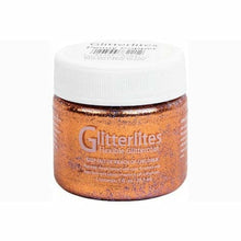 Dark Salmon Angelus Glitterlite Acrylic Paint Penny Copper #221 Paint 29Ml Leather Paints