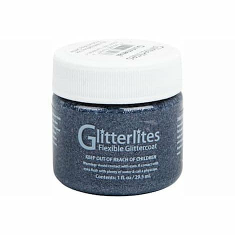 Dark Slate Gray Angelus Glitterlite Acrylic Paint Gunmetal #223 Paint 29Ml Leather Paints