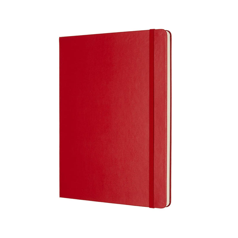 Firebrick Moleskine Classic  Hard Cover  Note Book -  Plain  - X  Large   - Scarlet Red Pads