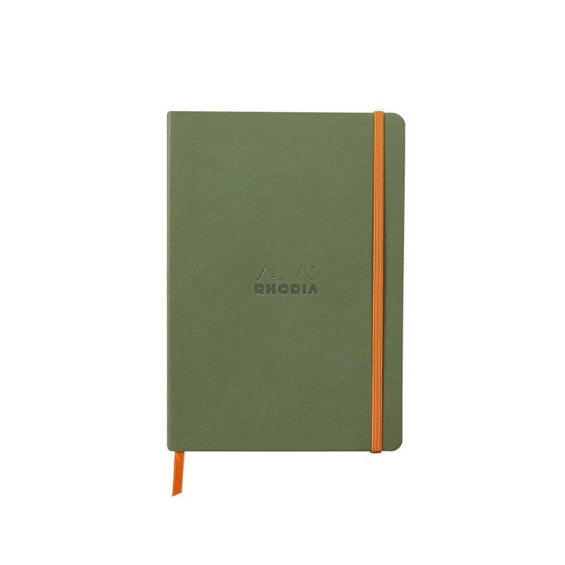Dim Gray Rhodia Rhodiarama Soft Cover Note Book Ruled A5 Sage Pads