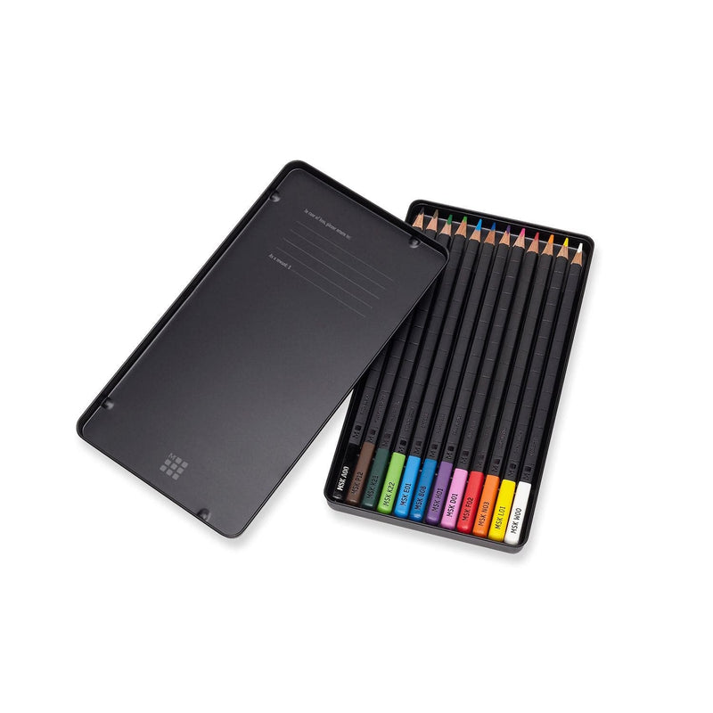 Dark Slate Gray Moleskine Water Colour Pencil - Set/12 Pencils