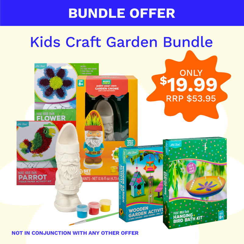 Beige Kids Craft Garden Bundle Kids Craft Kits