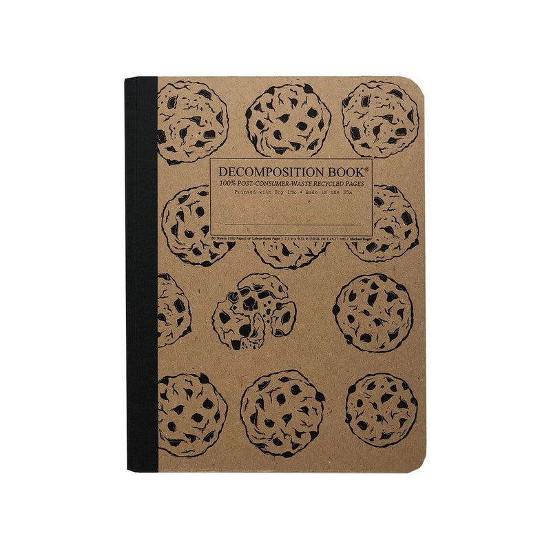 Dim Gray Decomposition Book Notebook Ruled   Large   Chocolate Chip Pads