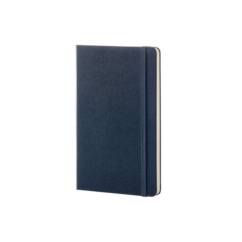 Dark Slate Gray Moleskine Classic  Hard Cover  Note Book - Ruled -   Large   - Sapphire Blue Pads